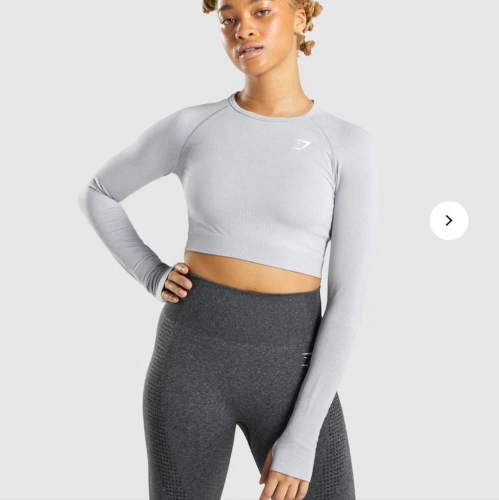 GymShark Vital Seamless Long Sleeve Crop Top